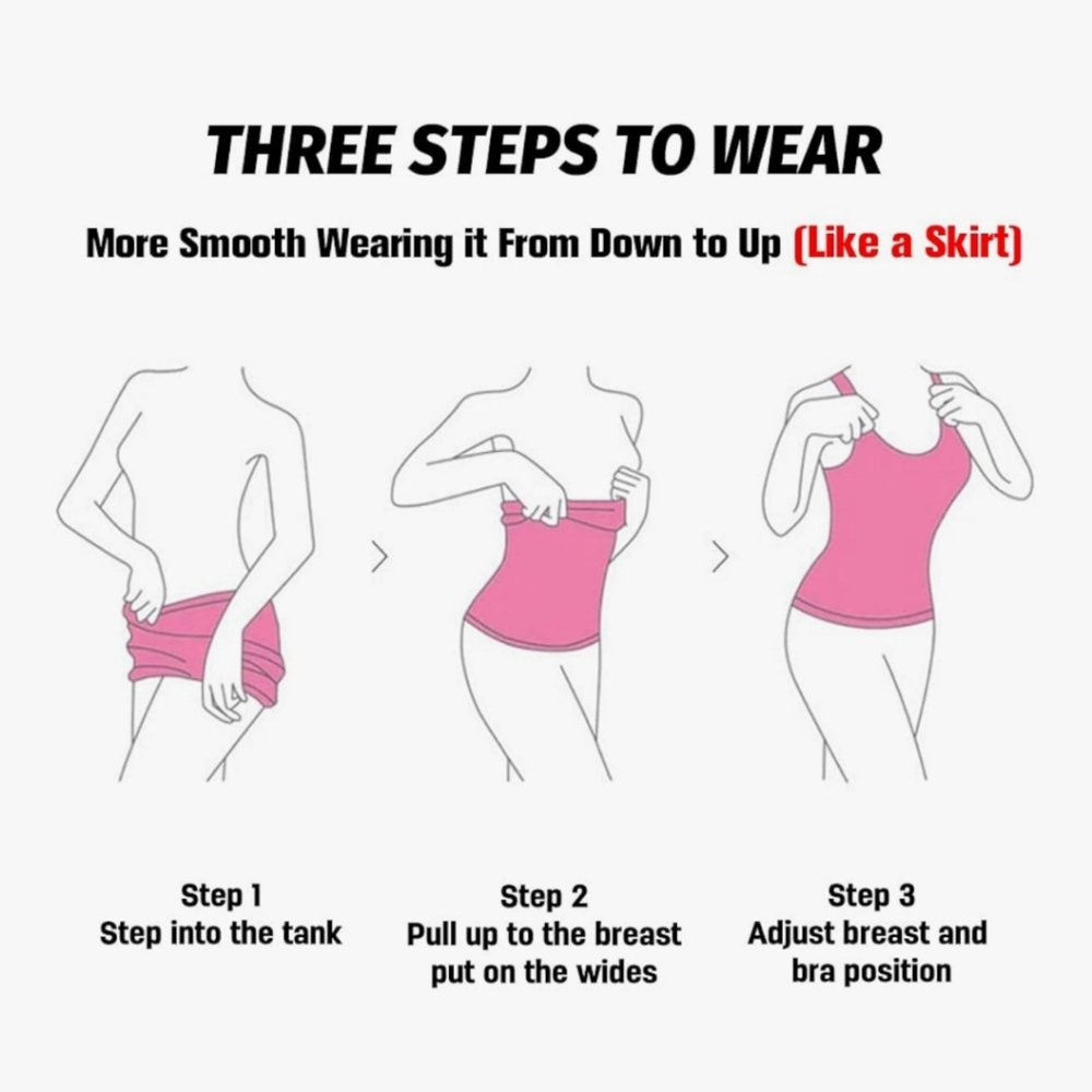 ๐๏ธ Underbust Shapewear Tank Tops - Tummy Control / Set Of 3 / Medium - Picture 5 of 7